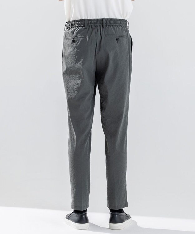 JOSEPH HOMME 新素材【ストレッチ】グレインウェーブストレッチ ドロスト付テーパードパンツ / PEGG CONVERTIBLE ダークグリーン系