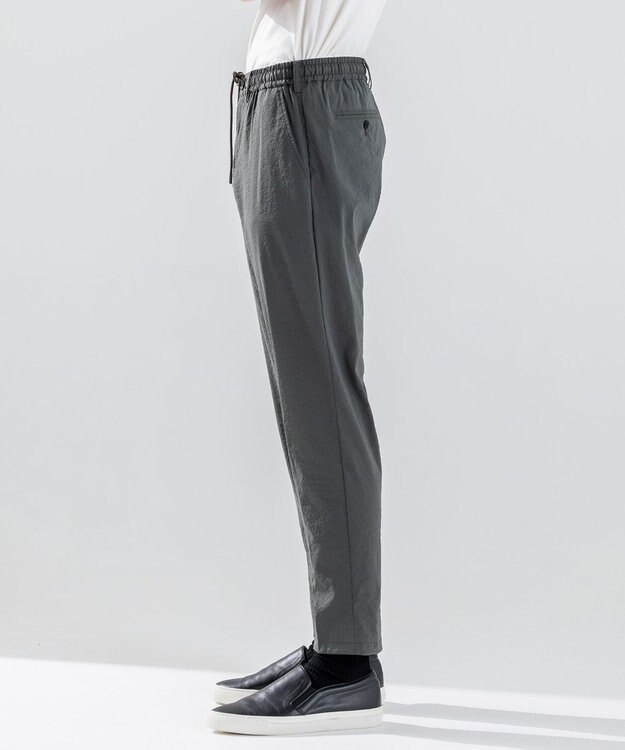 JOSEPH HOMME 新素材【ストレッチ】グレインウェーブストレッチ ドロスト付テーパードパンツ / PEGG CONVERTIBLE ダークグリーン系