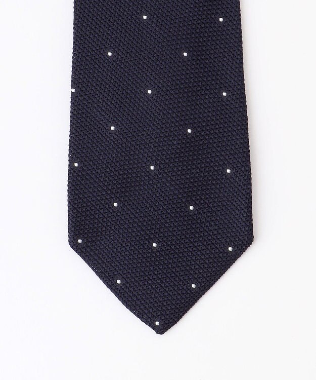 J.PRESS MEN 【JAPANESE SILK FRESCO TIE COLLECTION】ドットネクタイ ネイビー系8