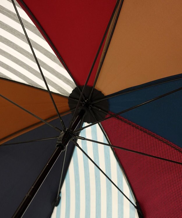 +RING レディース向け プラスリング 長傘 60cm BLK-STP T1352 マルチカラー