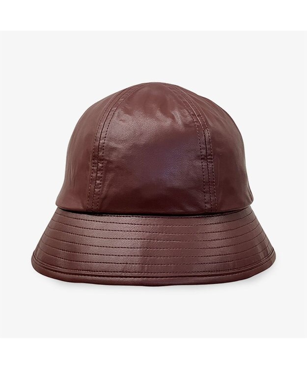 林八百吉商店 un chapeau エコレザーメトロハット ワイン