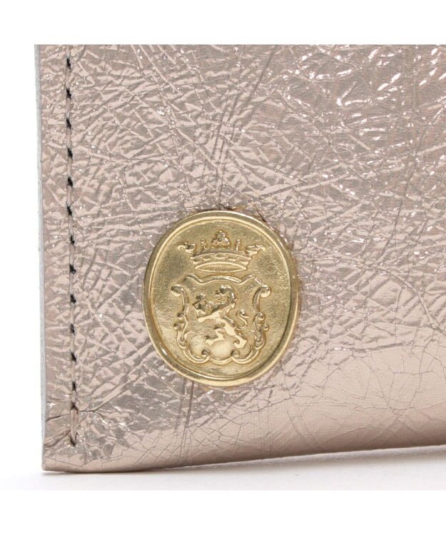 A.D.M.J. 【牛革】クラックメタル/イタリアンレザーオーガナイザーパース プラチナ