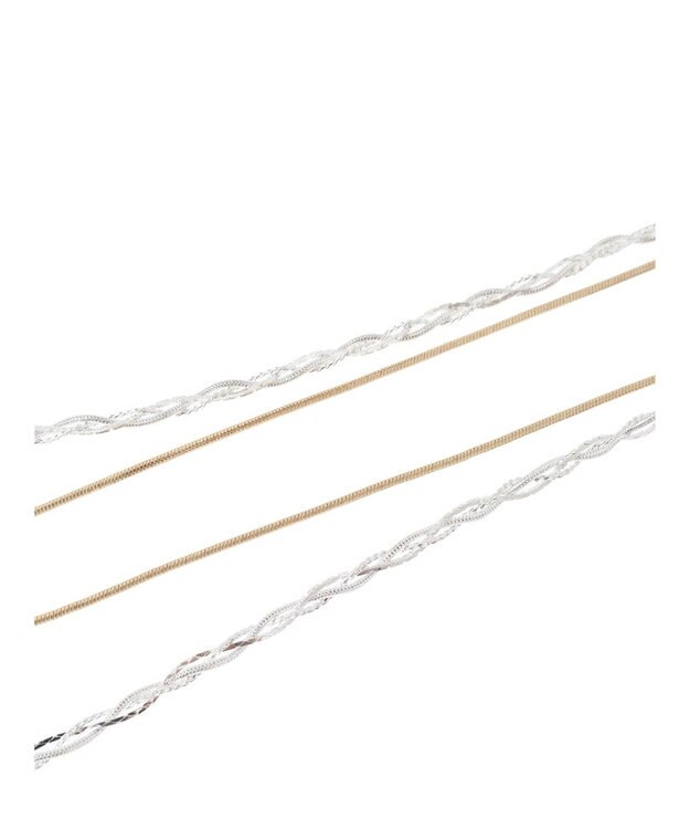 Green Parks ｅｖｅｒｙ　ｗａｌｋ．２本セットコインネックレス Mix