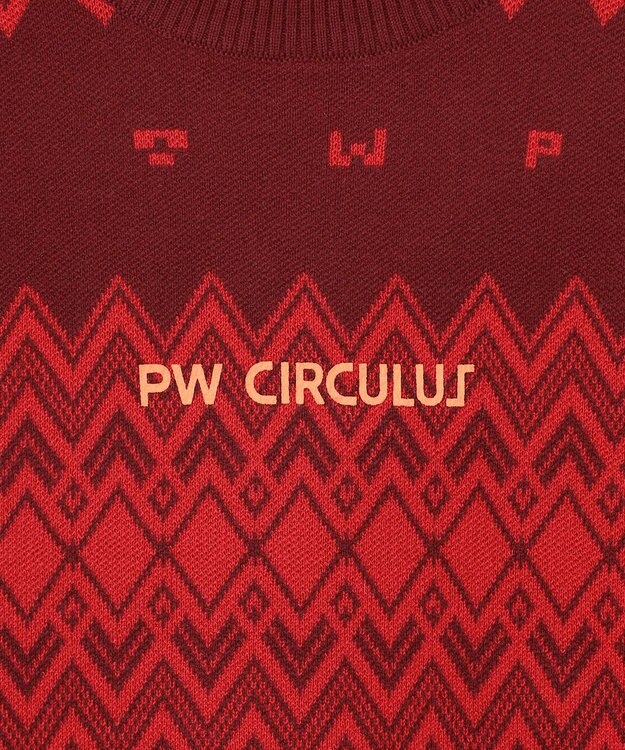 PW CIRCULUS 【手洗い可】【WOMEN】フェアアイルニット レッド系5