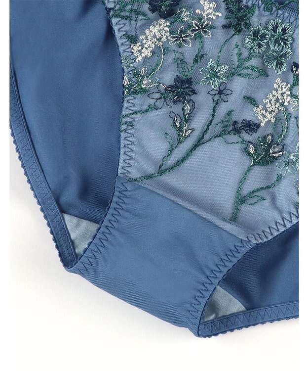 une nana cool ボタニカル柄のレースが華やか Botanic Garden ショーツ インディゴブルー