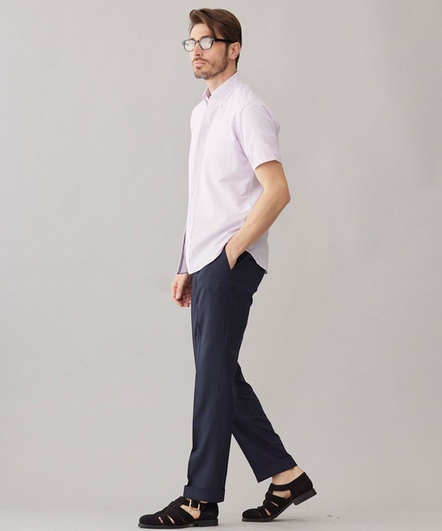 GOTAIRIKU とにかく涼しい/酷暑対応【吸水速乾】クールマックスサッカーシャツ（25/26年モデル） パープル×白