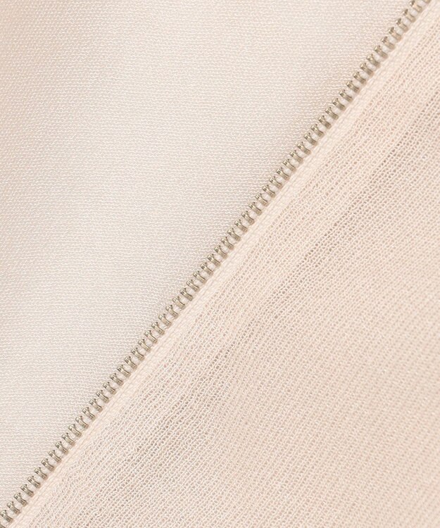 J.PRESS LADIES 【WEB限定カラーあり】SHEER LIGHT KNIT パーカー グレージュ系