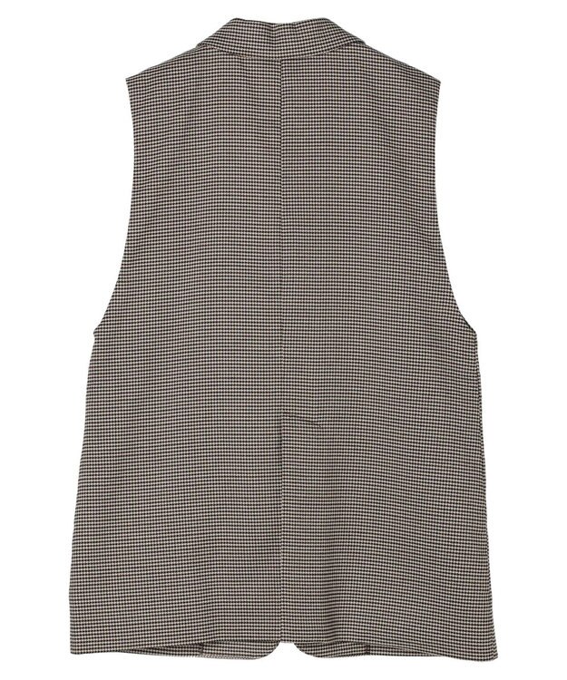 earth music&ecology テーラードジレ Check Brown