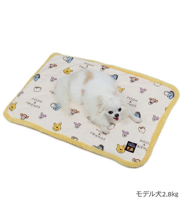 PET PARADISE ディズニー くまのプーさん＆フレンズ 遠赤外線 ボア マット ベージュ