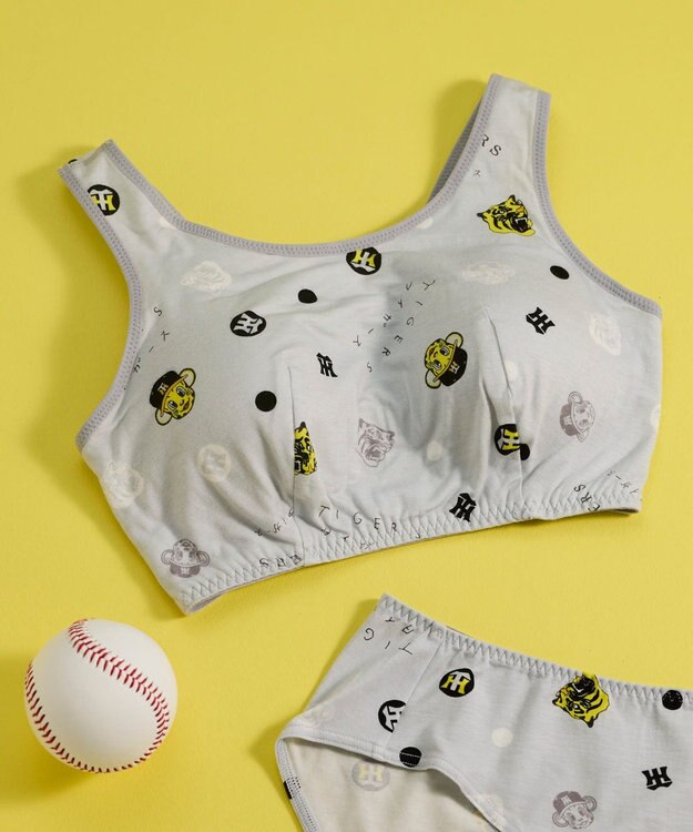 une nana cool MADE WITH 阪神タイガース ナイトアップブラ GY