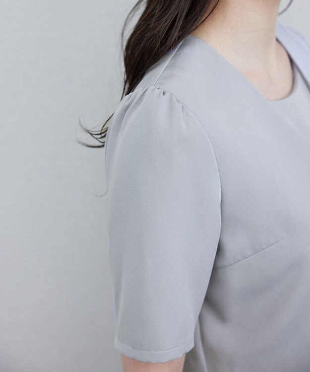 Tiaclasse L 【洗える】ボレロ＆ワンピースセット グレー×チャコール