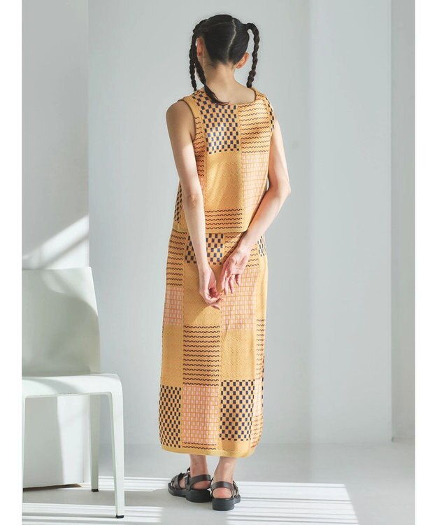 Green Parks ■ＥＳＣＡＲ　ダブルジャカードニットタンク Orange