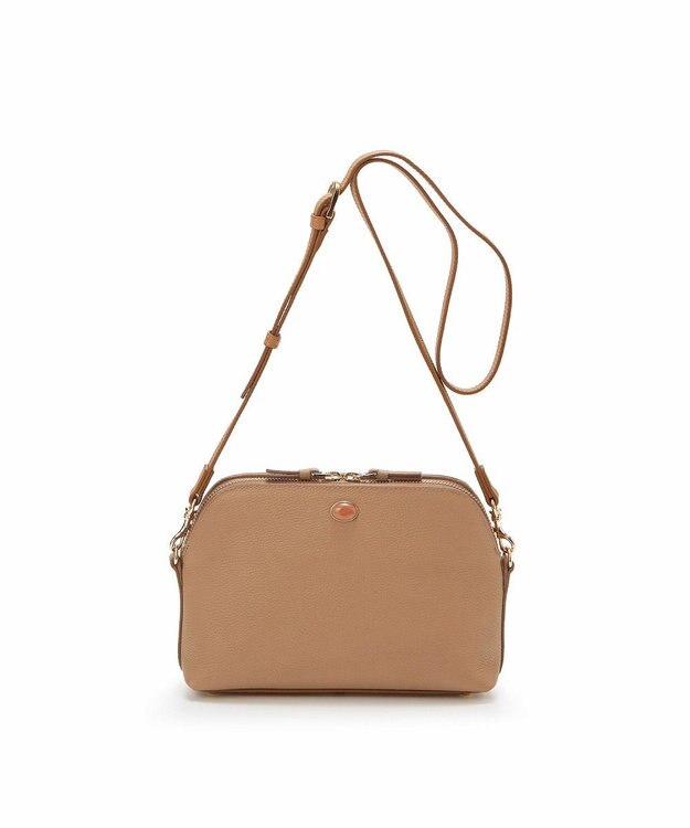 TOPKAPI 【TOPKAPI】ミニエンボスレザー ショルダーバッグ gemdrops ジェムドロップ キャメル