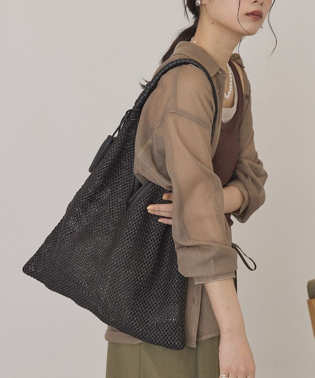 AMERICAN HOLIC トライアングルサマーバッグ Black