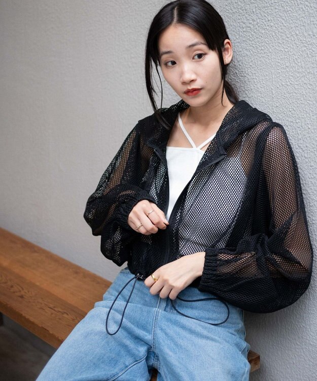 WEGO メッシュパーカー ブラック