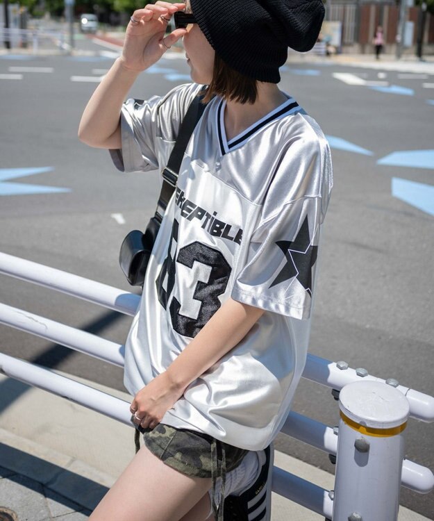 WEGO ナンバリングビッグT ライトグレー