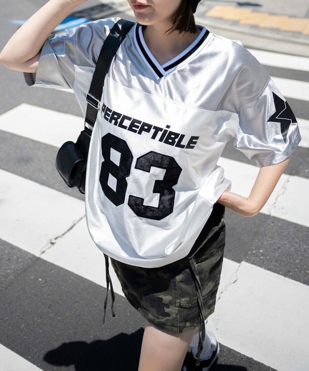 WEGO ナンバリングビッグT ライトグレー