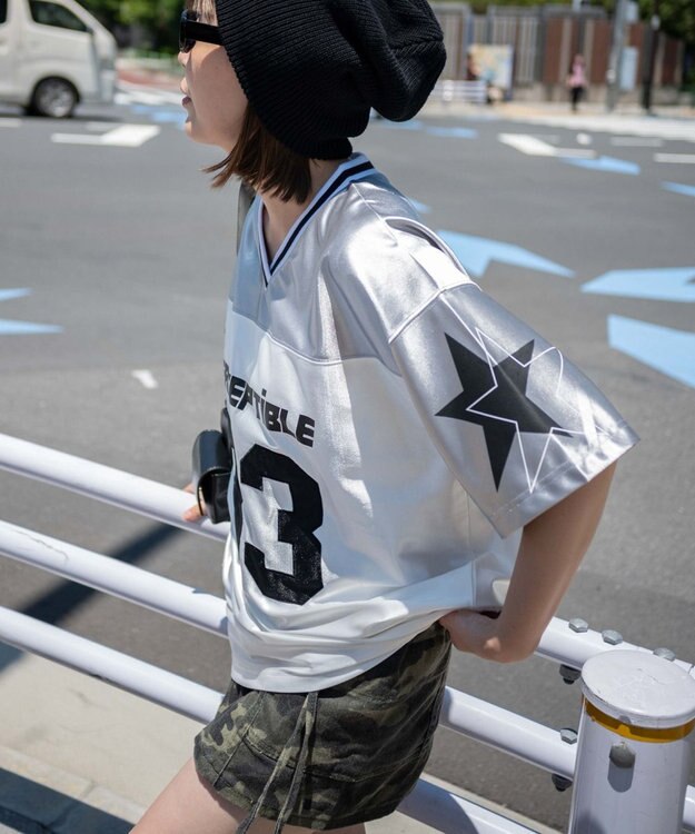 WEGO ナンバリングビッグT ライトグレー