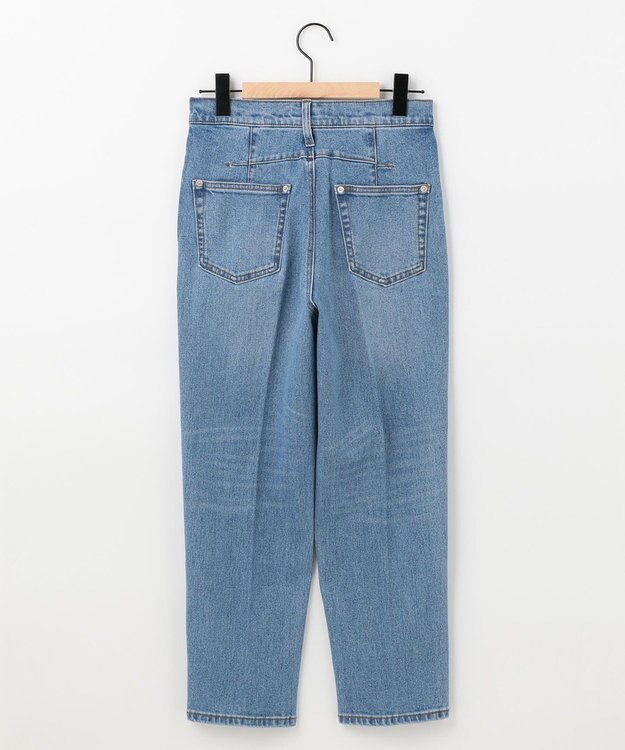 SHARE PARK LADIES センタープレスストレートデニム インディゴ