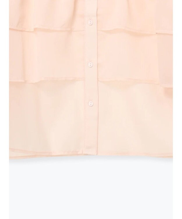 Te chichi シアーフリルティアードブラウス ピンク