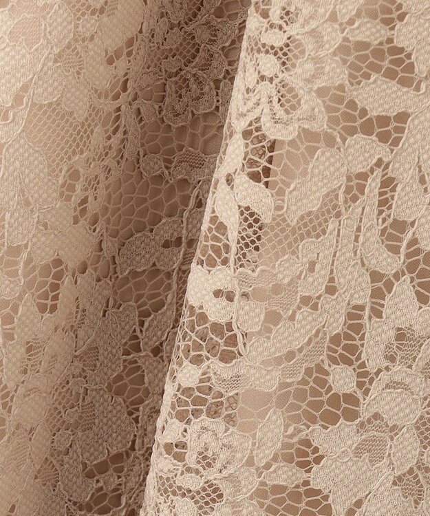 23区 L 【APPLAUDIR】ボタニカルグロッシードレス ベージュ系