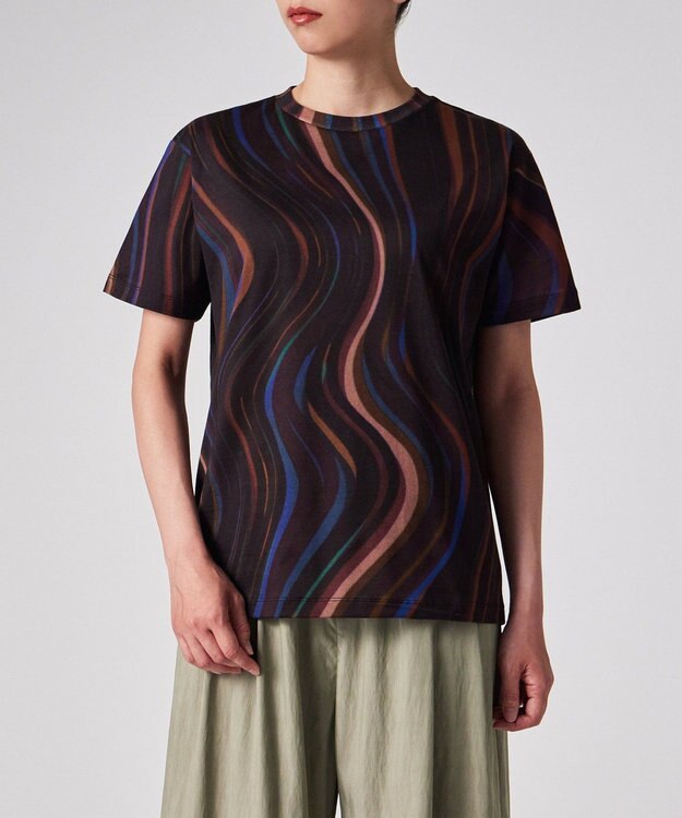 Paul Smith Swirl オールオーバー 半袖Tシャツ ブラック