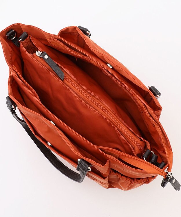 LA BAGAGERIE 【MONICA】ポーチ付き3WAYトートバッグ オレンジ