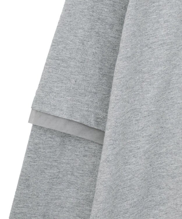 Green Parks ミッキー＆フレンズ／レイヤードプリントロングＴシャツ Gray Mixture