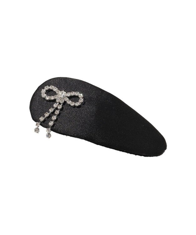 Maison de FLEUR ビジューリボンスリーピン Black