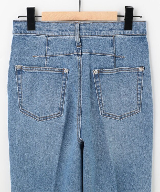 SHARE PARK LADIES センタープレスストレートデニム インディゴ