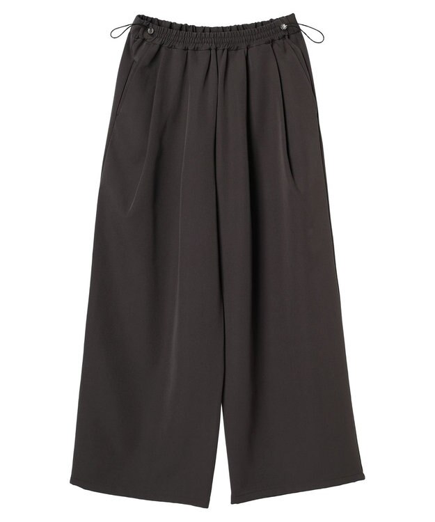 Green Parks ・ＥＬＥＮＣＡＲＥ　ＤＵＥ　ウエストドロストパンツ Charcoal Gray