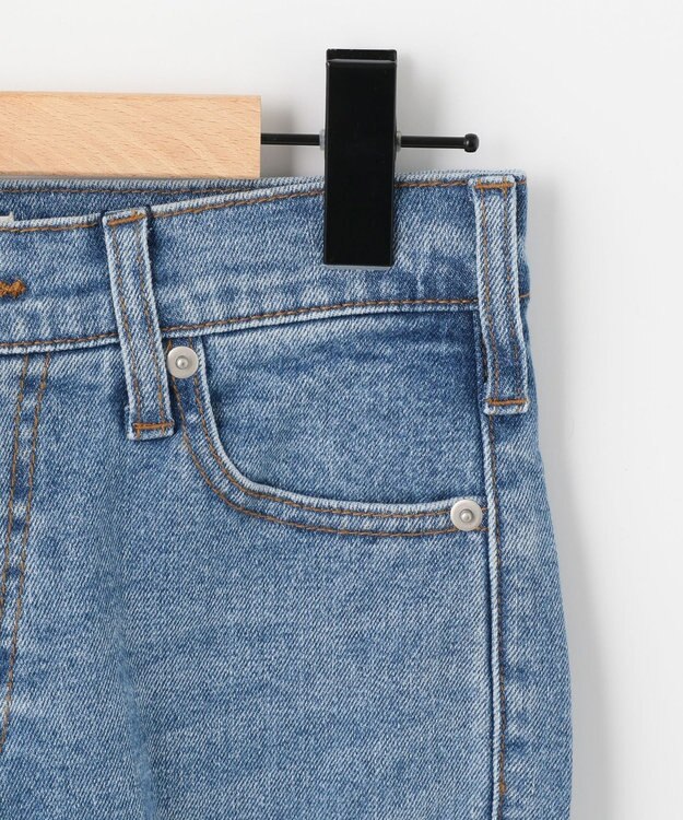 SHARE PARK LADIES センタープレスストレートデニム インディゴ