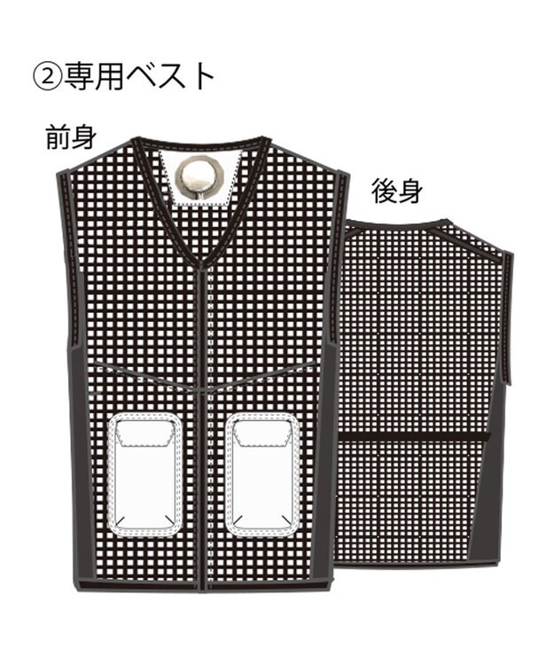 PW CIRCULUS 【UNISEX】ペルチェベスト ゴルフ グレー系