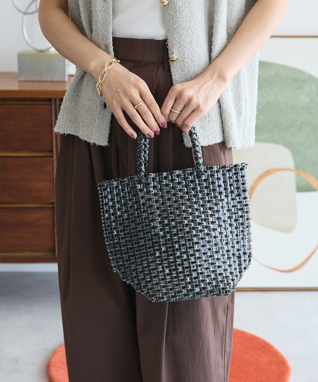 Green Parks ・ｆｕｒｒｙ　ｒａｔｅ　シャイニーブレードトート Black