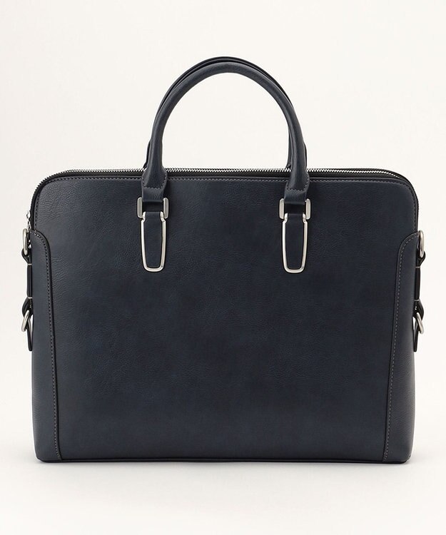 UNBILLION Otias アンティーク仕上げ合皮ブリーフバッグ ネイビー