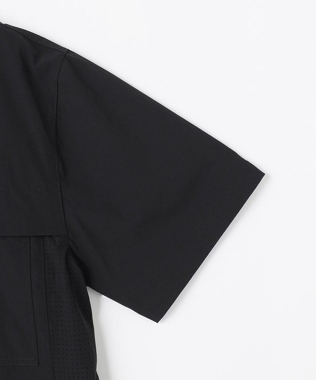 PW CIRCULUS 【MEN】ダブルポケットサファリシャツ ゴルフ ブラック系