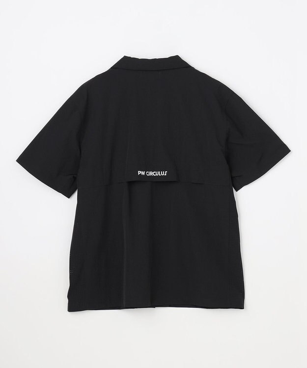 PW CIRCULUS 【MEN】ダブルポケットサファリシャツ ゴルフ ブラック系