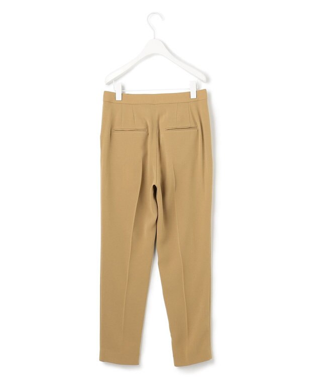 ICB 【人気のため新色追加・洗える】Naiaバックサテン テーパードパンツ ベージュ系