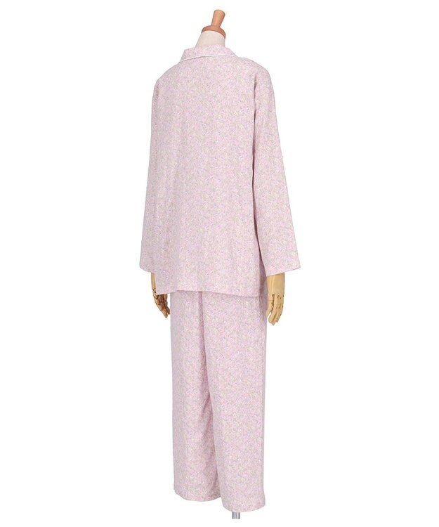 Wing パジャマ 長袖 長ズボン 綿100%(本体) 二重ガーゼ素材 レディース EP7043 ウイング／ワコール ピンク