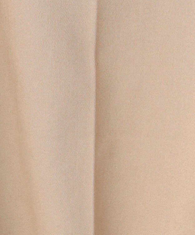 自由区 S 【UVカット・接触冷感・洗える】コットンサテンテーパード パンツ ベージュ