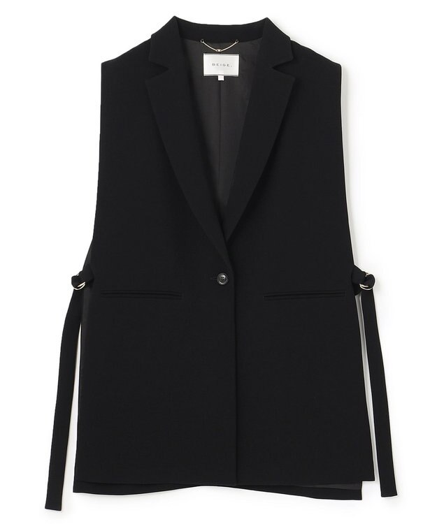 BEIGE， OAK / テーラードジレ Black