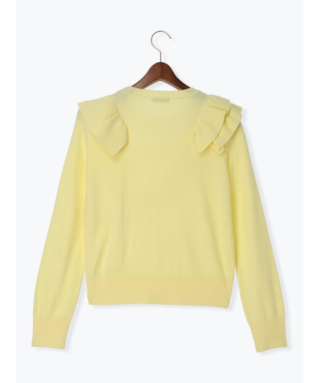 Te chichi 【Atelier Bonheur】イレギュラーフリルニットプルオーバー《2025winter catalog item》 イエロー