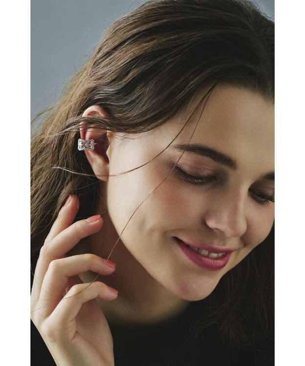 A.D.M.J. スクエアイヤーカフ(片側のみ) SILVER