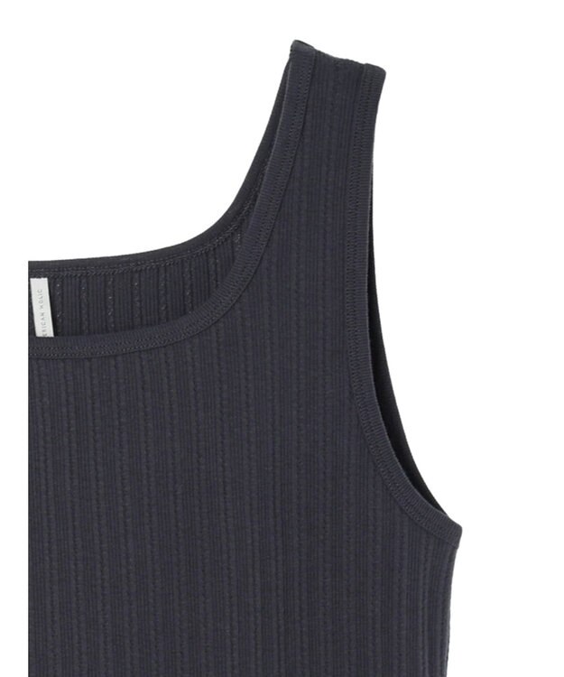 AMERICAN HOLIC 針抜きメッシュタンクトップ Charcoal Gray