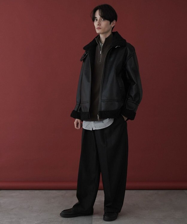 WEGO 【ユニセックス着用ITEM】B－3ジャケット ブラック