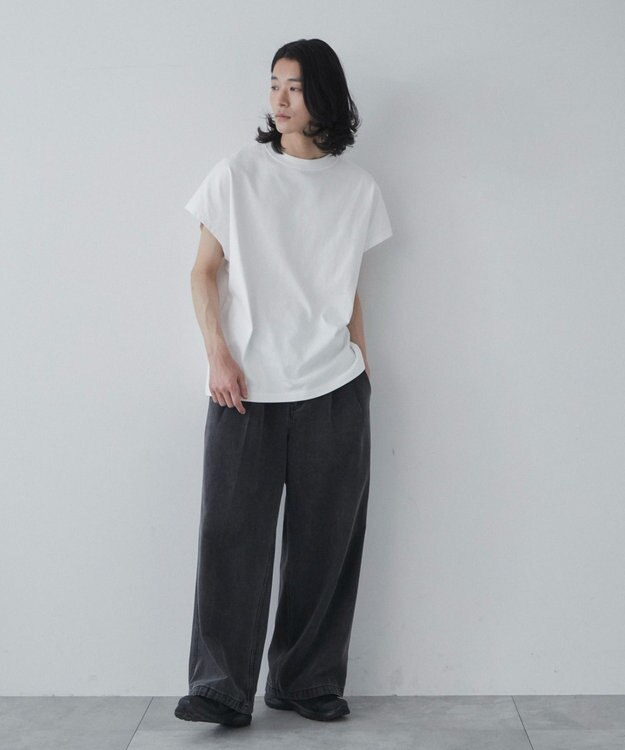 WEGO 【ユニセックス着用ITEM/綿100%】ドルマンノースリーブT ホワイト