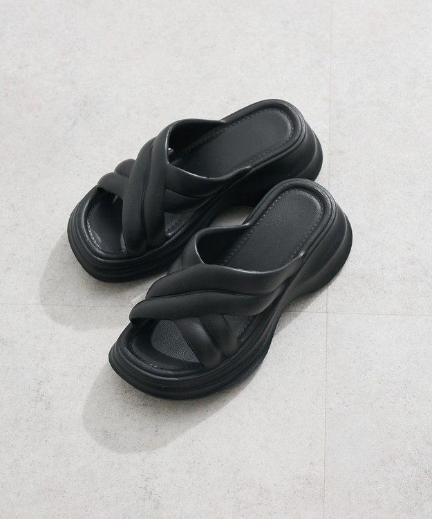 Green Parks ・クロスサンダル Black