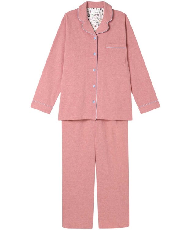 une nana cool 【綿混】天竺パジャマ MADE WITH LIBERTY FABRIC レッド