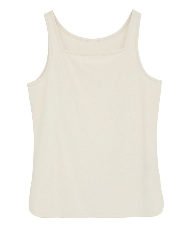 YECCA VECCA 2wayスクエアリブタンクトップ Ivory