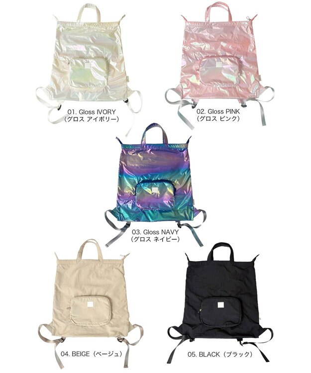 ROOTOTE 3590【ルートート】LT.メッケル.ルミエ-B 01：グロス アイボリー